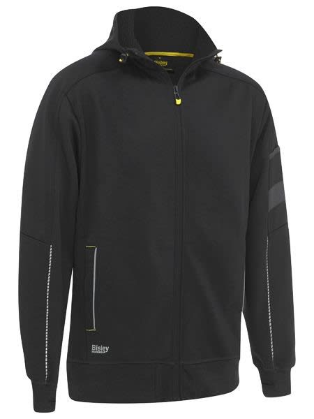 Bisley, Sherpa Lined Fleece Hoodie, BK6925 - Black (Size: XL)