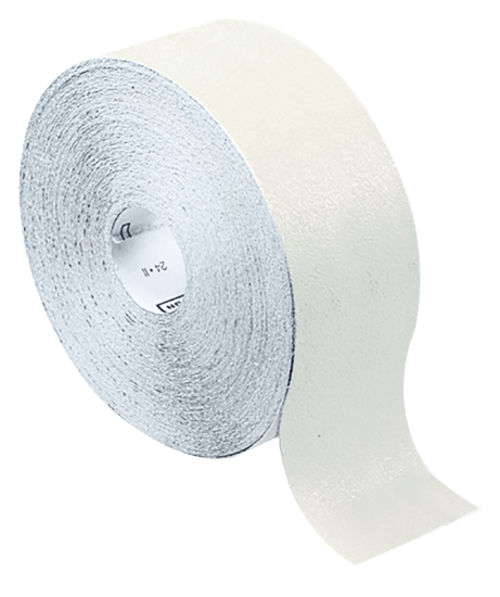 180 grit sandpaper roll, 115mm x 50m, featuring durable backing and non-loading coating for smooth, efficient sanding.