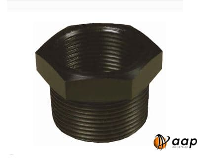 BUSH Hex Steam Black Steel 40 X 15NB (Each)