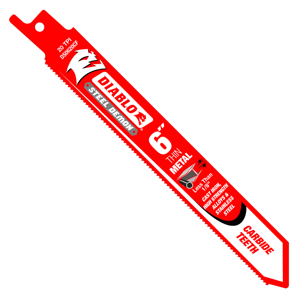 Diablo Steel Demon Carbide Reciprocating Blade 6" (Each)