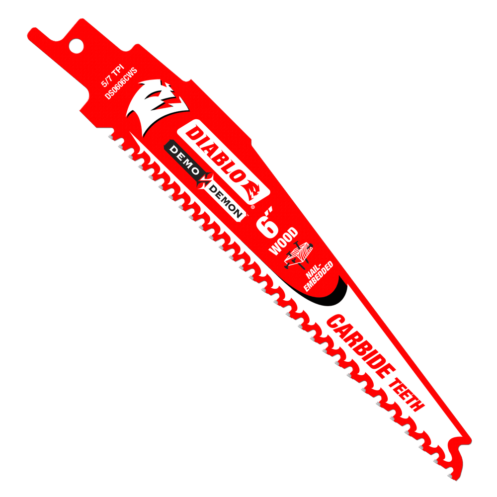 Diablo Steel Demon Carbide Reciprocating Blade 6" (Pack of 3)