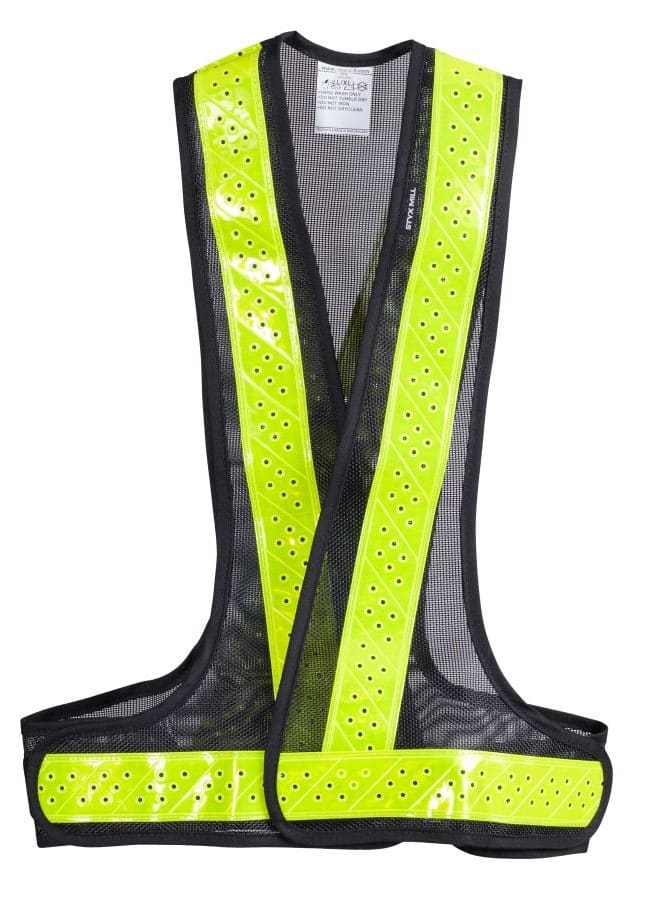 Styx Mill, Reflexite Harness Vest(Night Compliant) - Yellow/Black - S3