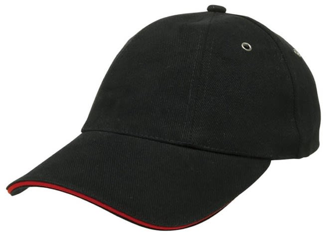 Legend Life, Sandwich Peak Cap, 4289 - Black/Red (BKR)