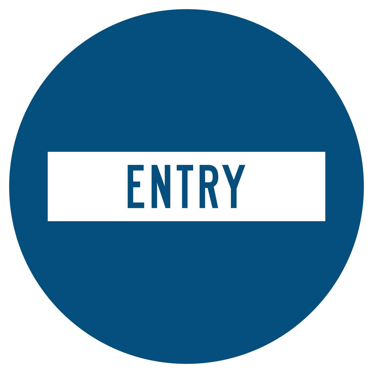General Info Sign | Entry, Reflective Diameter 600mm (Single Sided) - Standard