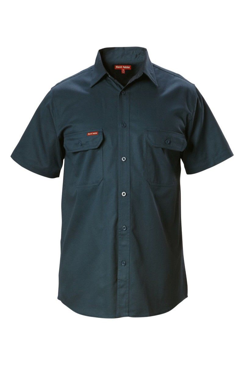 Hard Yakka, Foundations Cotton Shirt, Y07510 - Green (Size: M)