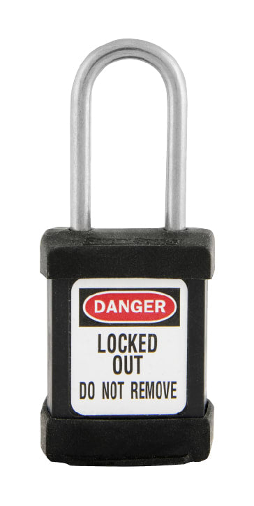 Master Lock S31 Lockout Padlock - KEYED DIFFERENT 38mm - Black