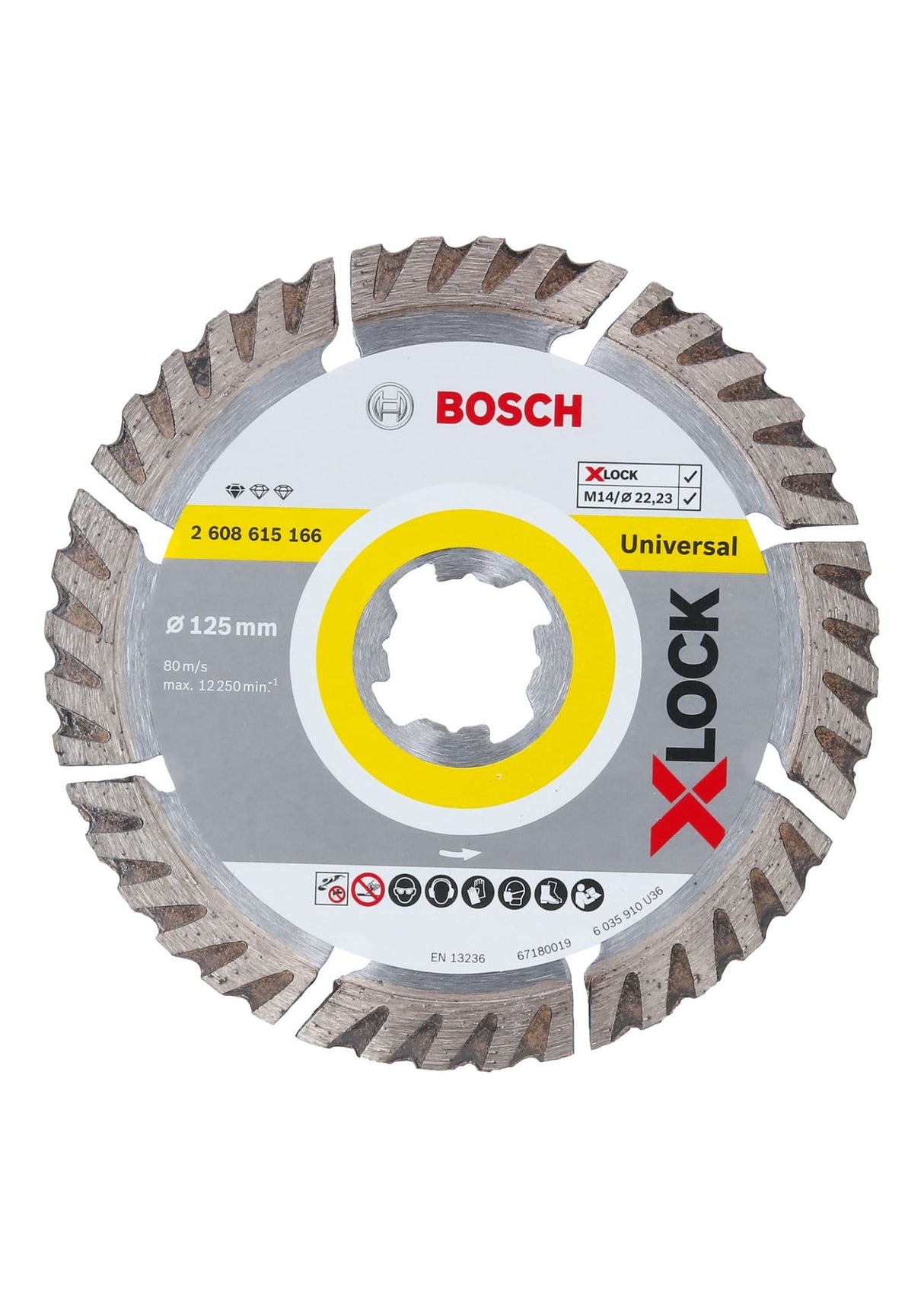 125mm Diamond Disc Standard for Universal X-Lock (Each)