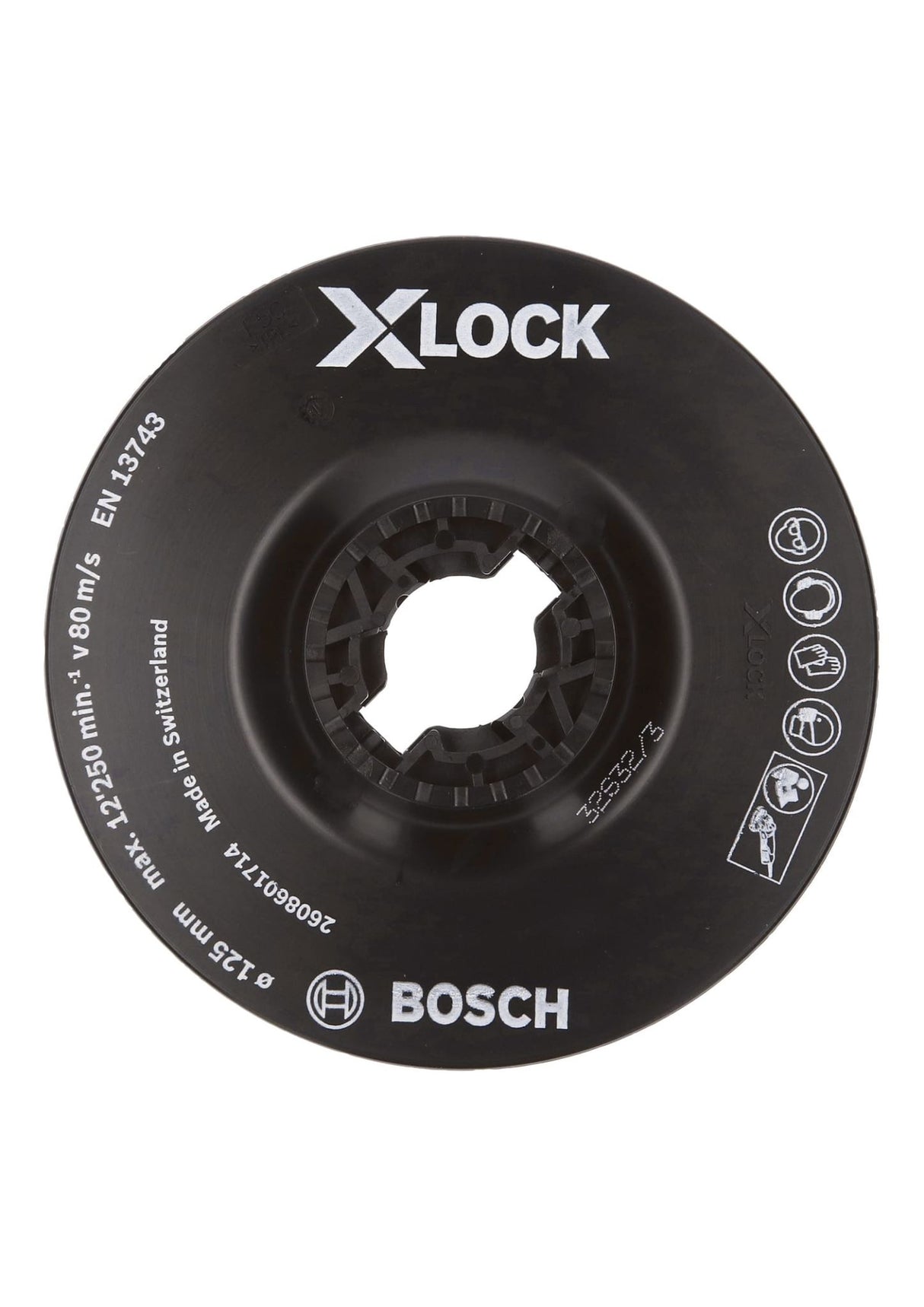125mm Back Up Fibre Disc Pad Soft Bosch X-Lock (Each)