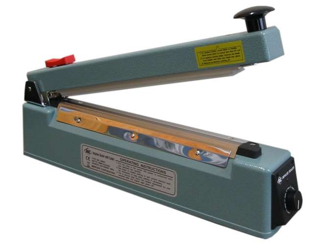 405HC Hand Impulse Heat Sealer with Cutter 400mm (Order Unit = Each)