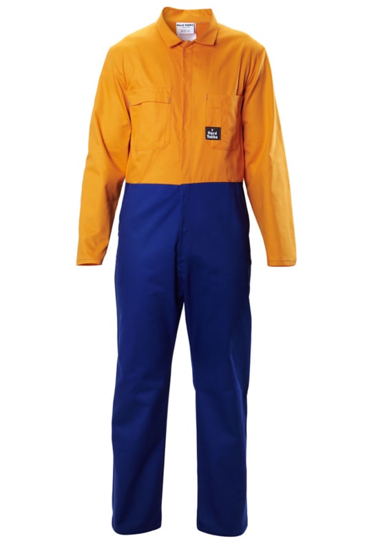 Hard Yakka, Hi Vis Overall, N0D1HV - R/Blue F/Orange - 07
