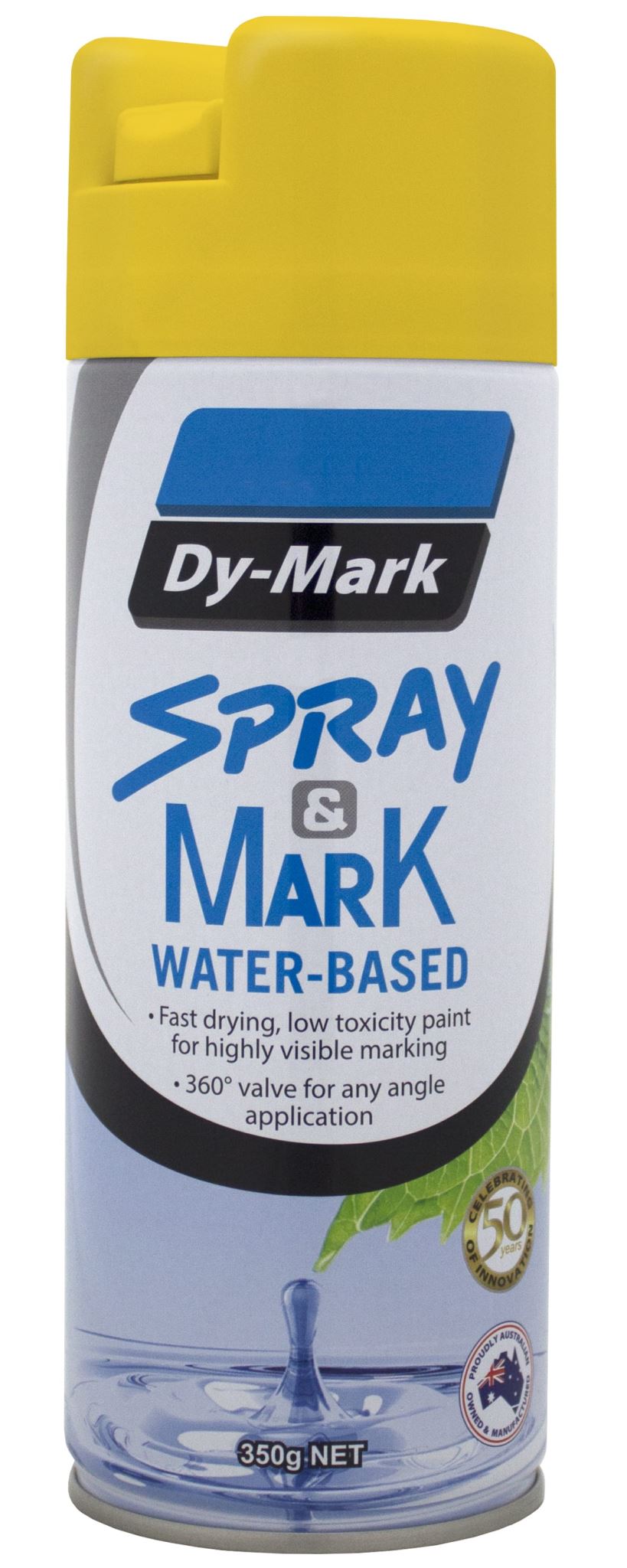 Dy-Mark Spray & Mark Water Based Yellow 350g