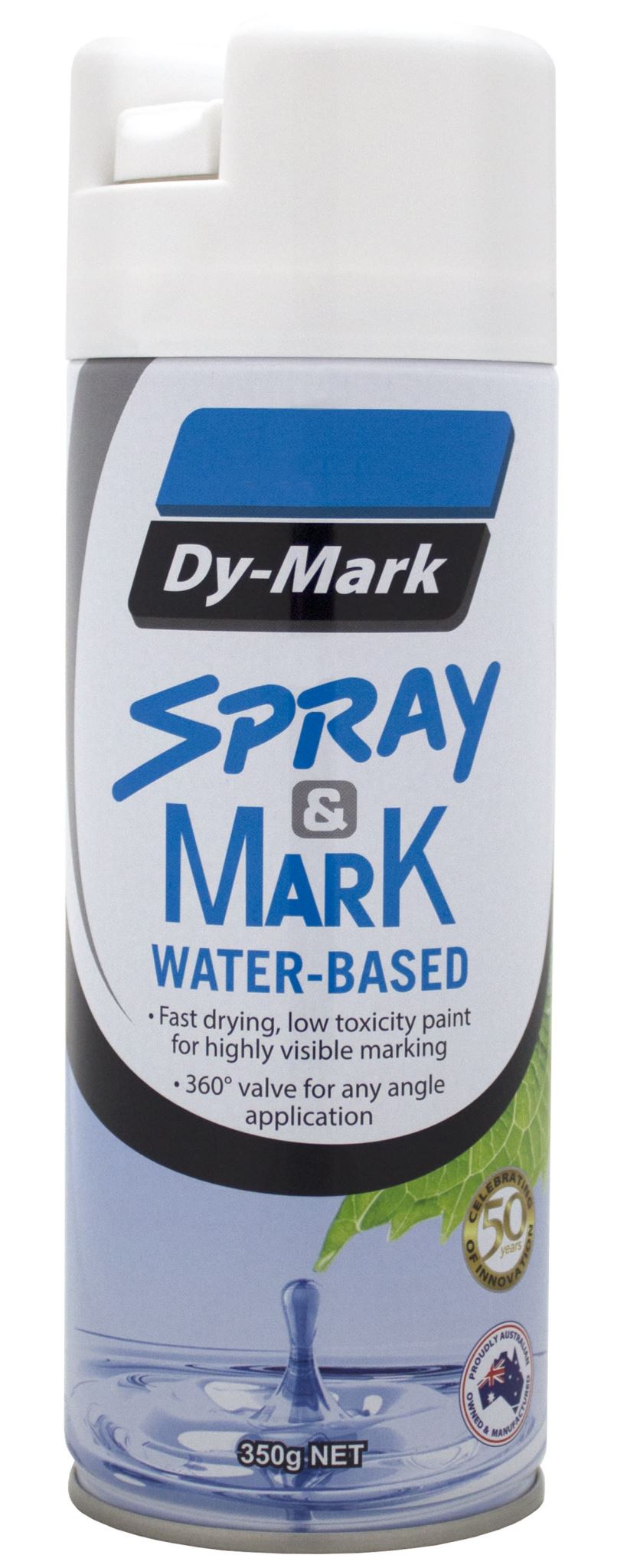 Dy-Mark Spray & Mark Water Based White 350g