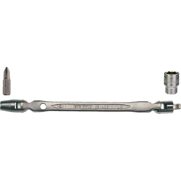 Teng 1/"n Dr. x 1/4" Hex Dr. Bi-Flex Wrench (Each)