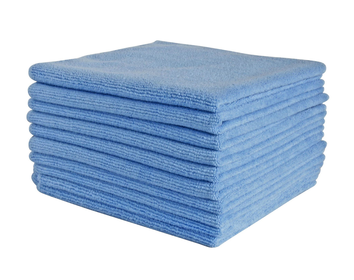 Filta Commercial Microfibre Cleaning Cloth Blue 40cm x 40cm 10 Cloths