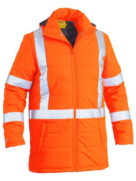 Bisley, TTMC X-Back Puffer Jacket, BJ6379XT - Fluro Orange - SM