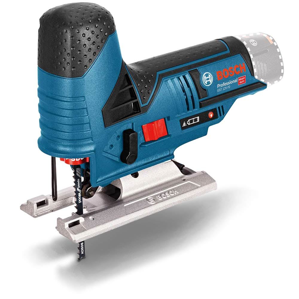 Bosch GST 12V-70 Barrel Grip Cordless Jigsaw 1500 - 2800 spm (Skin Only)