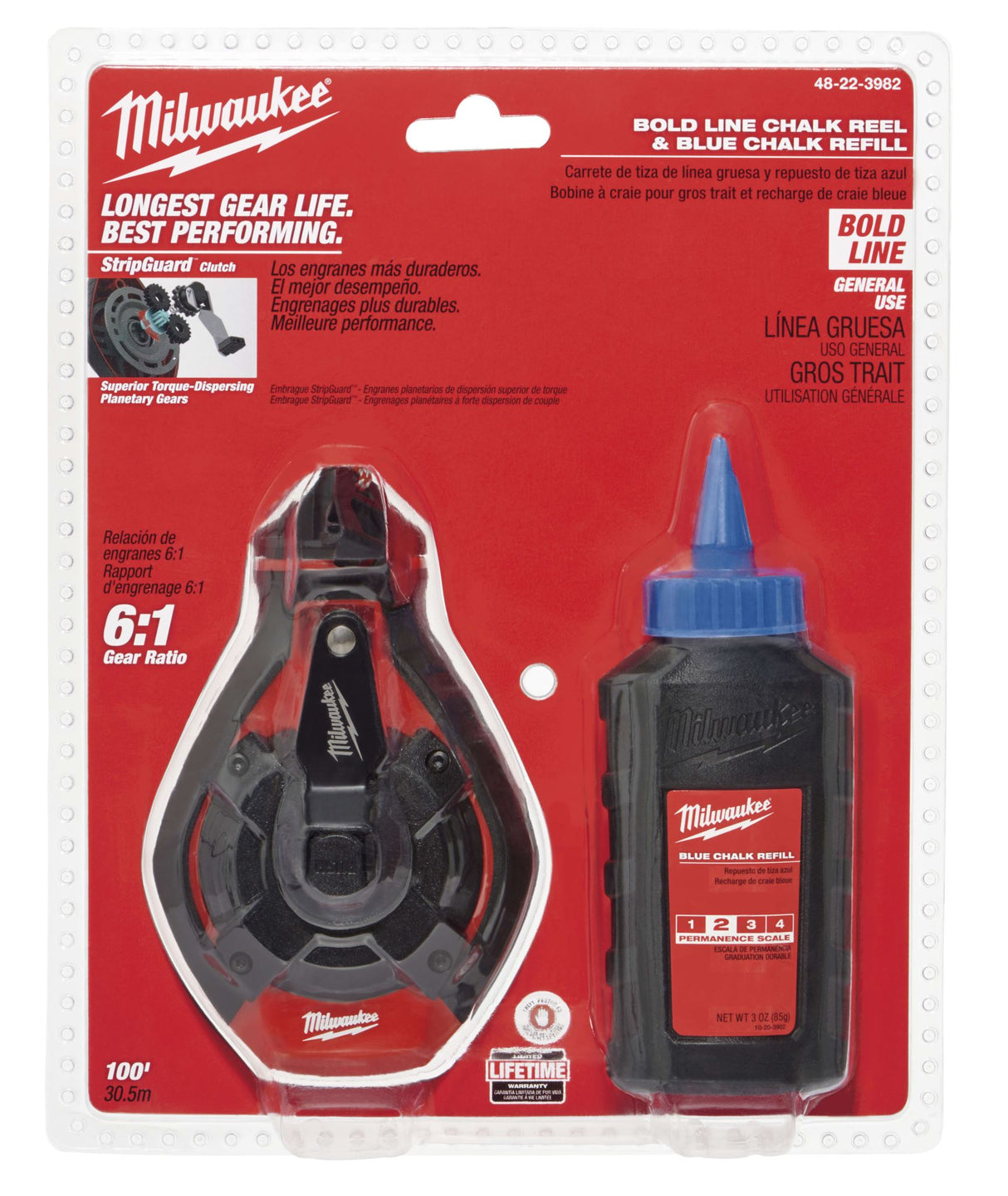 30m Bold Line Chalk Reel Kit with Blue Chalk (Each)