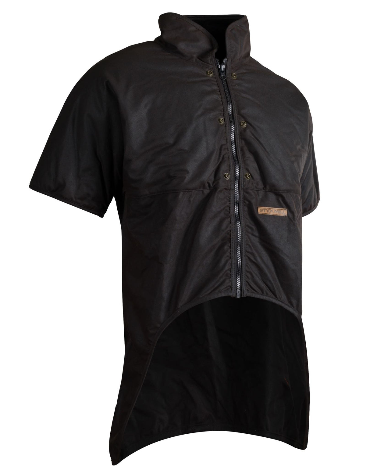Styx Mill, Oilskin Long Length Short Sleeve Jacket - Standard - M