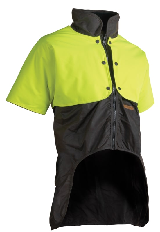 Styx Mill, Oilskin Long Length Short Sleeve Jacket - Standard - M
