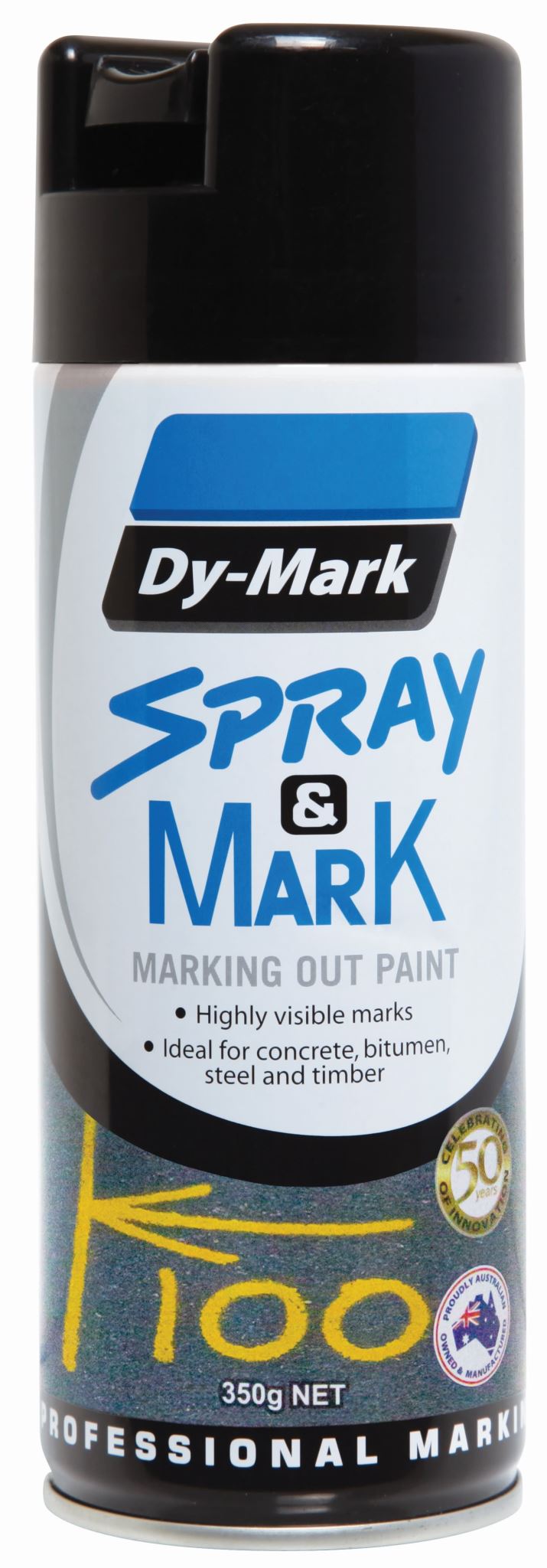 Dy-Mark Spray & Mark Black 350g