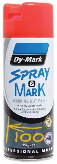 Dy-Mark Spray & Mark Fluoro Red 350g (Each)