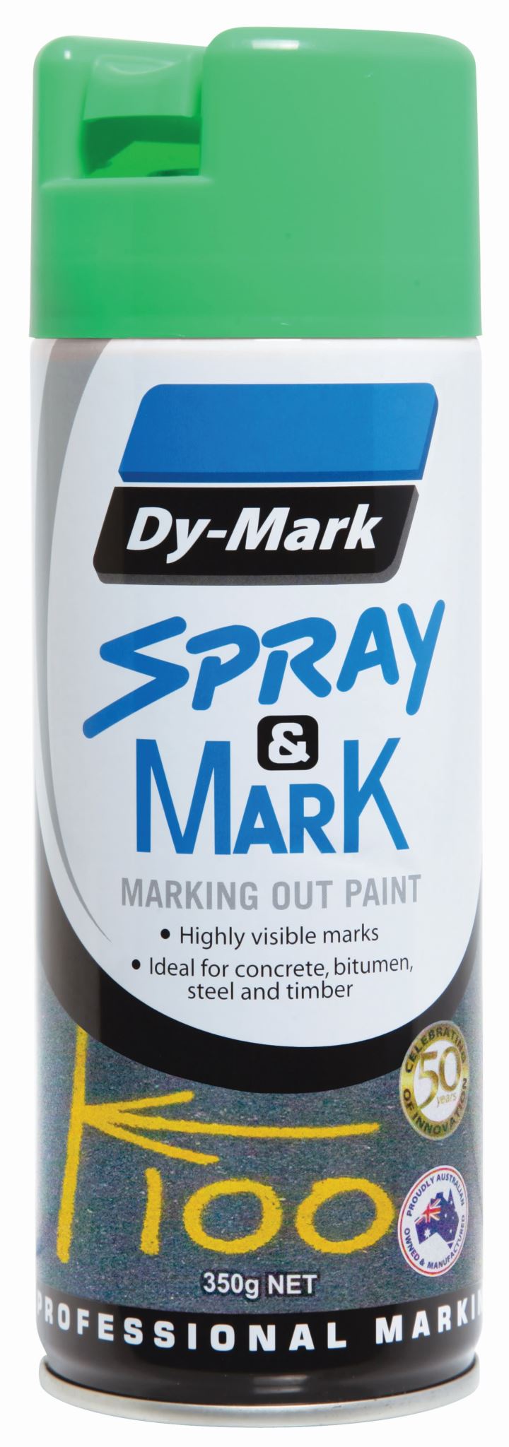 Dy-Mark Spray & Mark Fluoro Green 350g