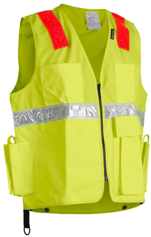 Styx Mill, Hi Vis Multi Pocket Logmakers Vest - Fluoro Yellow - S2