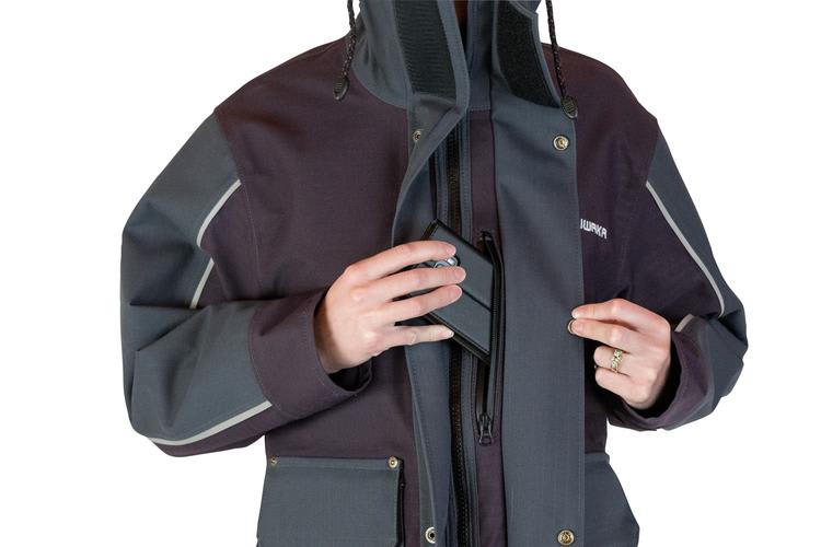 Kaiwaka, Stormforce Women's Parka, STFCL120 - Navy (Size: L)