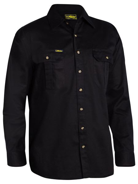 Bisley, Original Long Sleeve Shirt, BS6433 - Black (Size: 6XL)