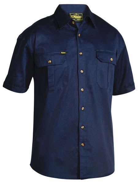 Bisley, Original Short Sleeve Shirt, BS1433 - Navy (Size: 4XL)