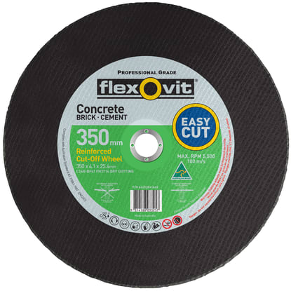 Flexovit Type 41 Cut-Off Wheel 20 Grit 356x4.1x25.4mm Pack of 10 (Pack)