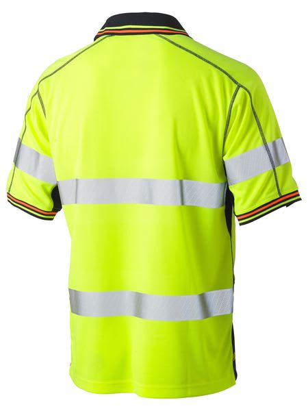 Bisley, Hi Vis Mesh Polo, BK1219T - Orange/Navy - L