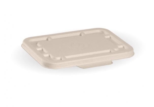 BioPak Natural Plant Fibre Takeaway Lid 500/600ml 125 (Pack)