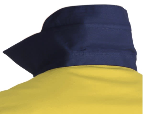 Workhorse, Women's Hi Vis Ripstop Shirt, WSH061 - Yellow/Navy - 12