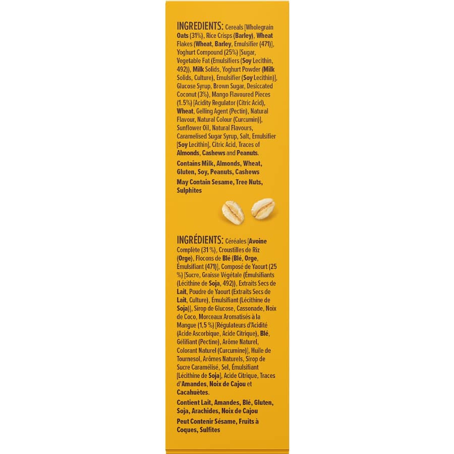 Nice & Natural Chewy Muesli Bars Tropical & Yoghurt 6pk 185g