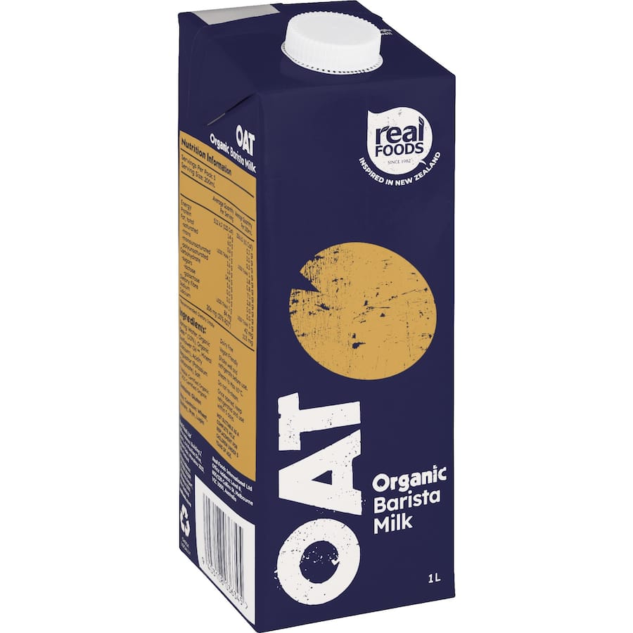 Real Foods Oat Drink Barista Organic Carton 1L