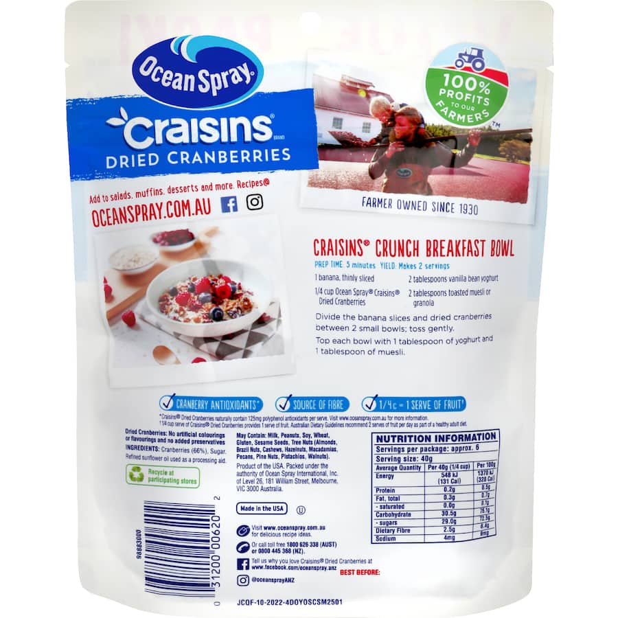 Ocean Spray Craisins Original 250g