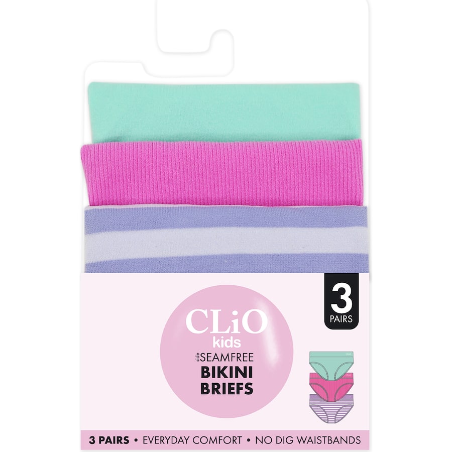 Clio Kids Bikini Assorted 12/14 3pack