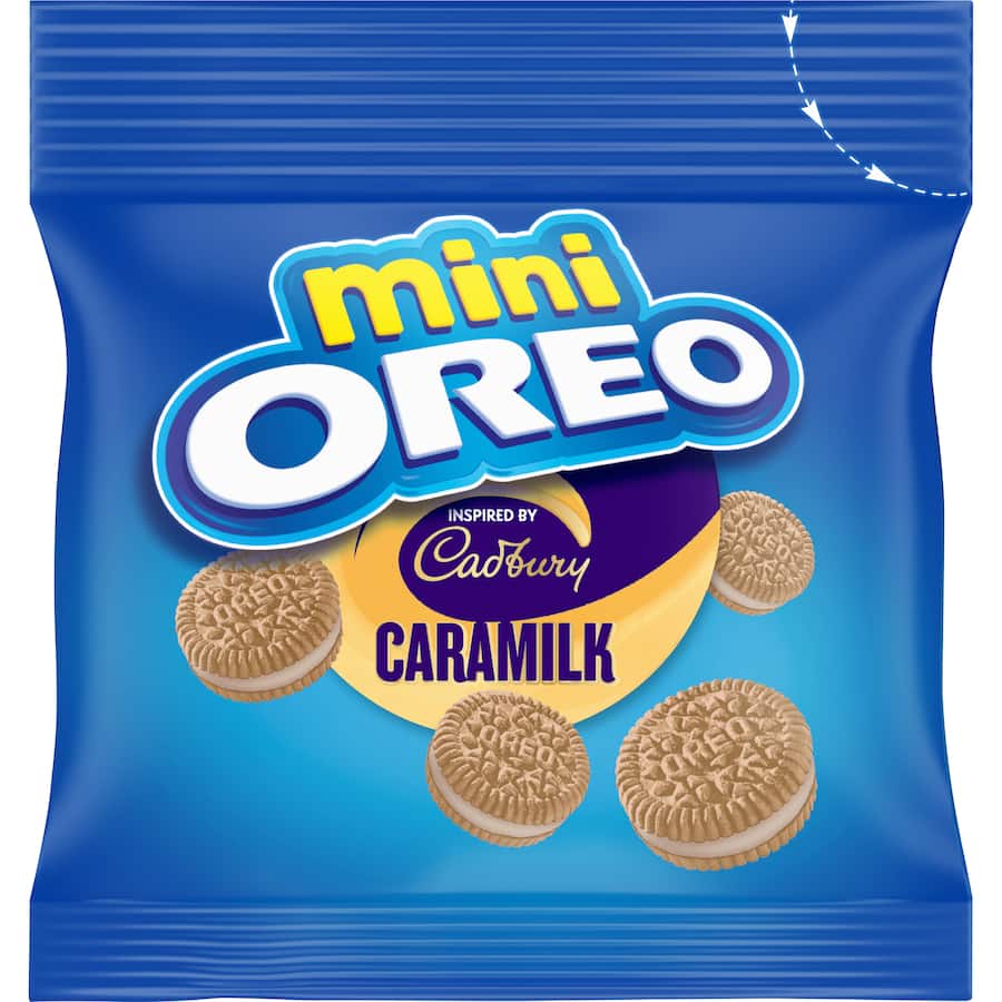 Oreo Mini Creme Filled Biscuits Caramilk Minis 10pk 204g