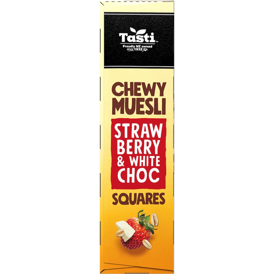 Tasti Chewy Muesli Squares Strawberry & White Choc 5pk 175g