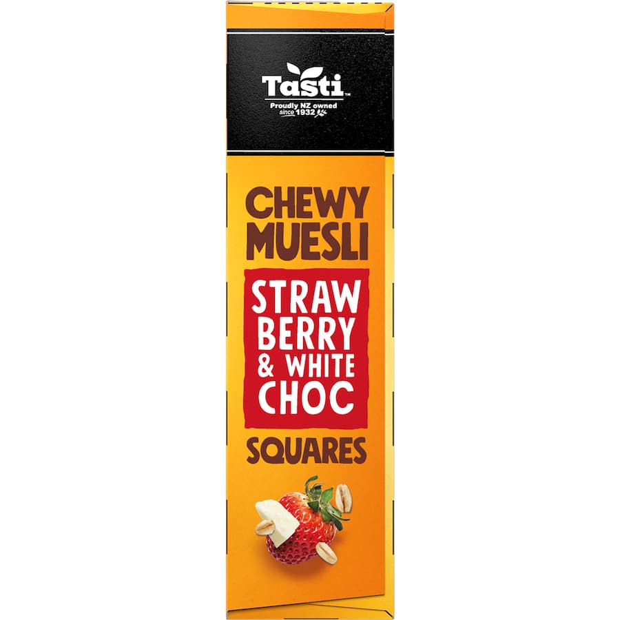 Tasti Chewy Muesli Squares Strawberry & White Choc 5pk 175g
