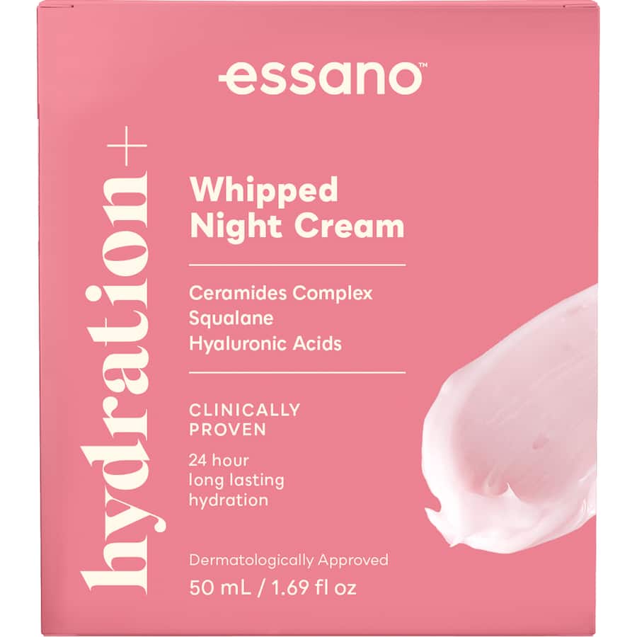 Essano Night Face Cream Moisturiser Hydration+ 50mL
