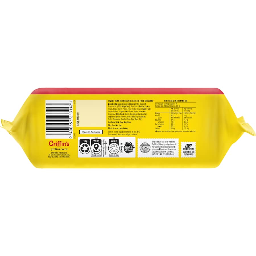 Griffin's Biscuits Krispie Gluten Free 160g