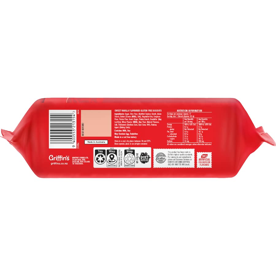 Griffin's Biscuits Superwine Gluten Free 160g