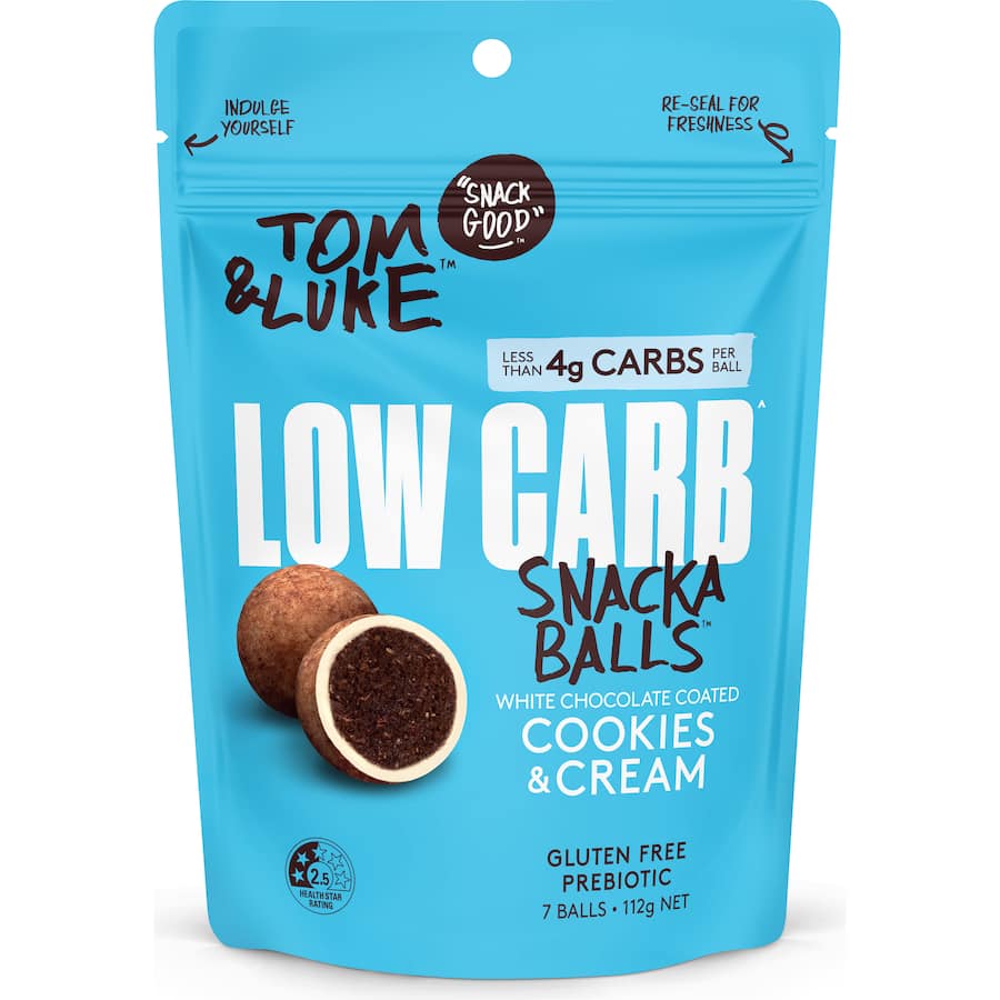 Tom & Luke Snack Balls Cookies & Cream Low Carb 112g