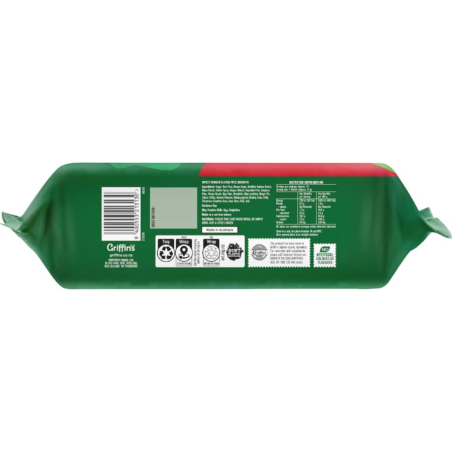 Griffin's Biscuits Gingernuts Gluten Free 170g