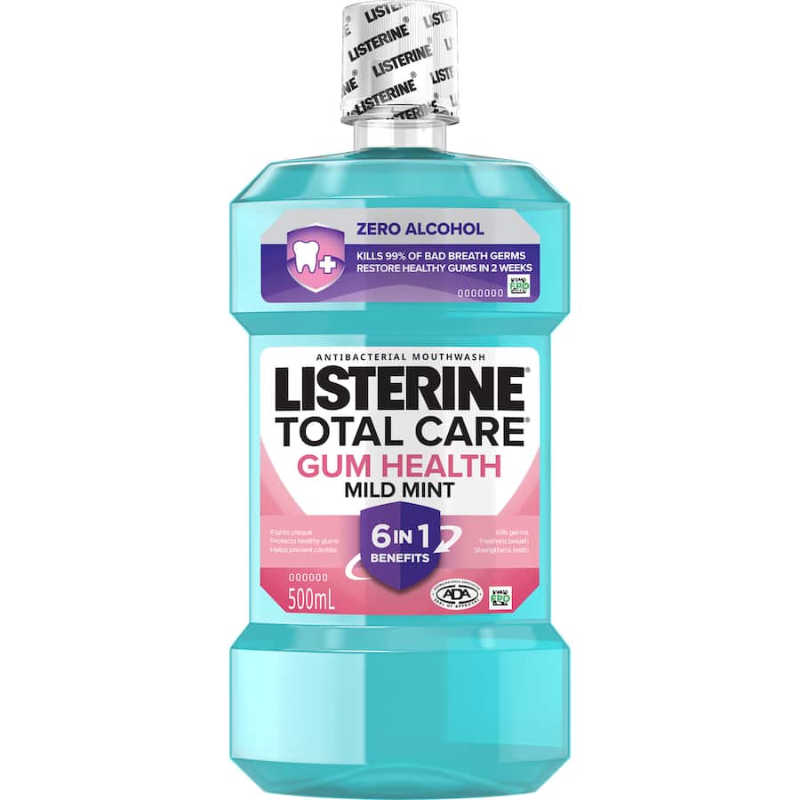 Listerine Total Care Mouthwash Gum Health Mild Mint 500mL