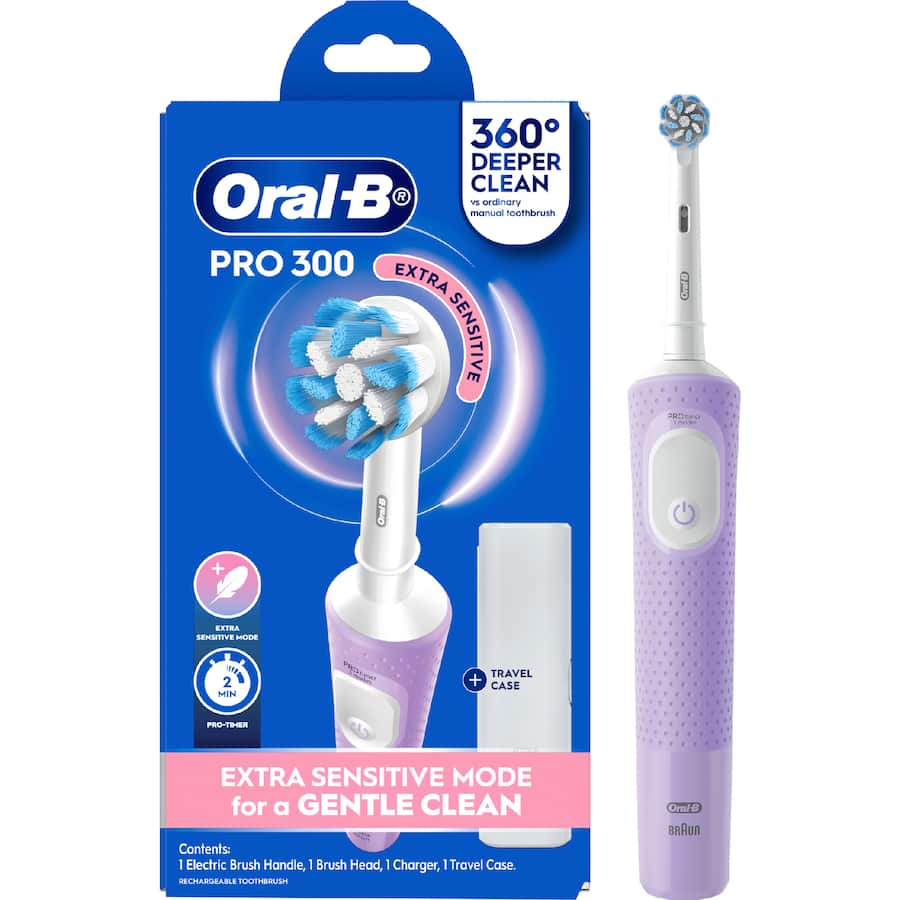Oral B Pro 300 Electric Toothbrush Lavender - 1pack