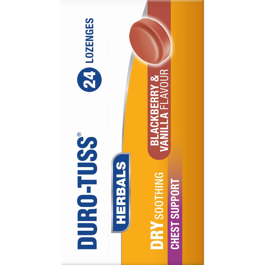 Duro-tuss Throat Lozenges Blackberry& Vanilla 24pack