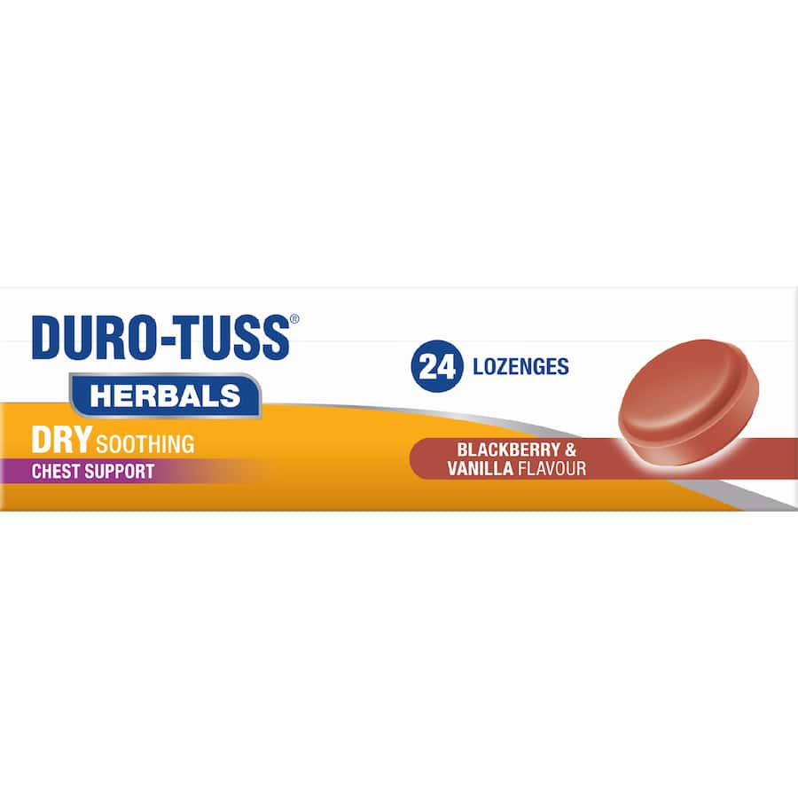 Duro-tuss Throat Lozenges Blackberry& Vanilla 24pack
